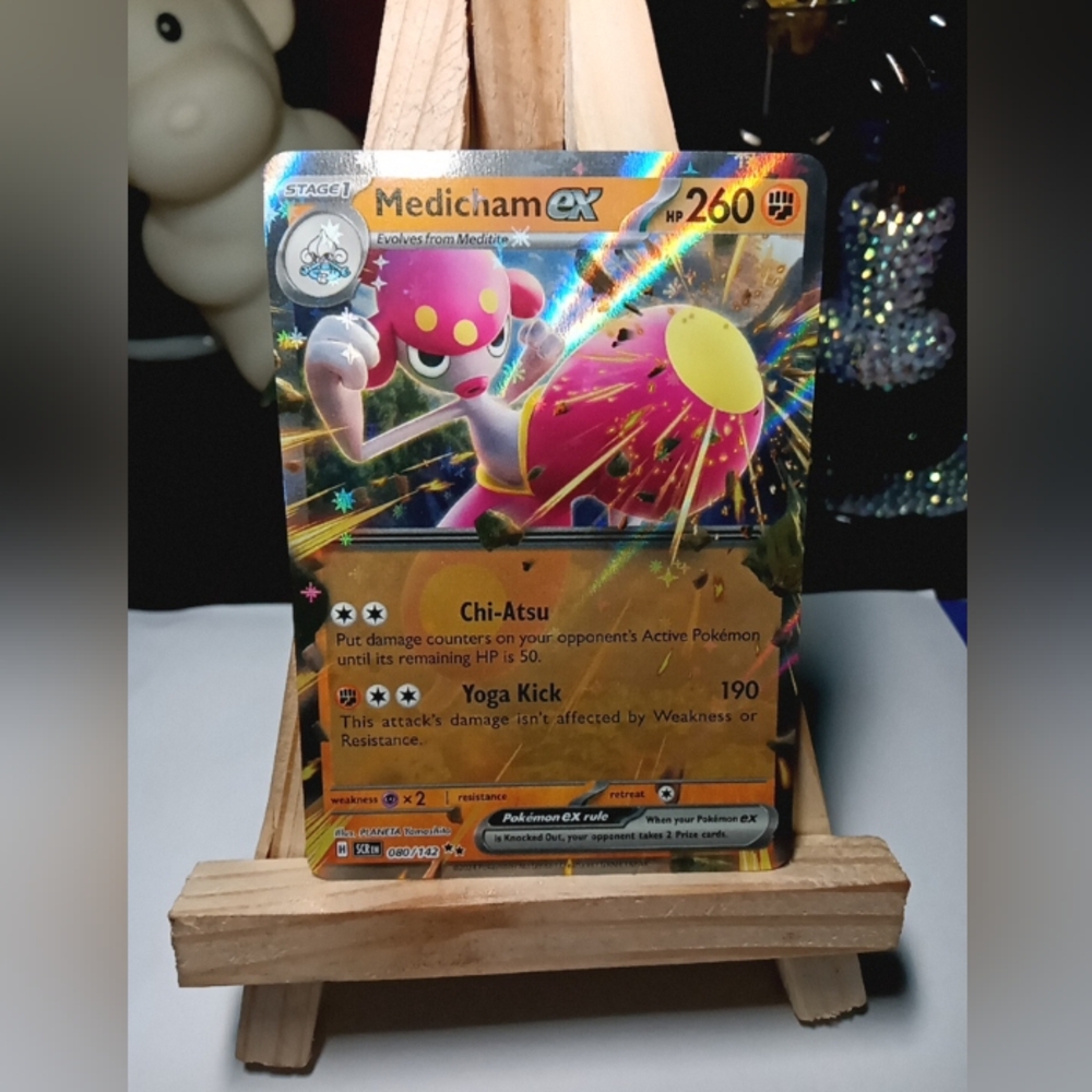 Medicham EX Rare Holographic Pokémon Trading Card